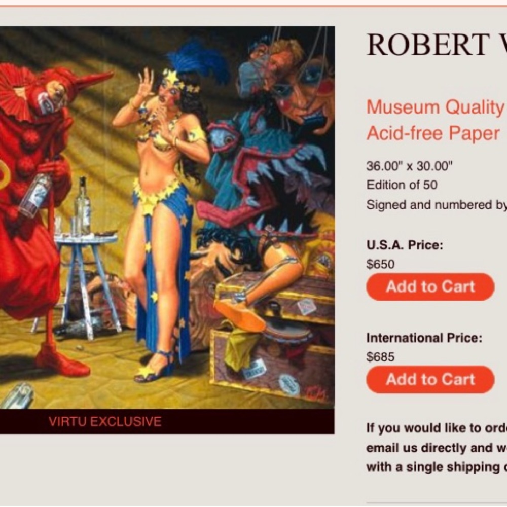 Robert Williams "Pavilion Of The Red Clown" print